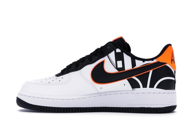 White orange and black air force ones clearance