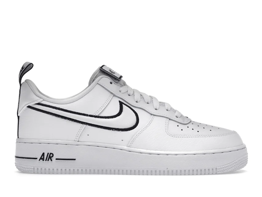 Nike Air Force 1 Low White Black Outline Swoosh Hombre - DH2472-100 - MX