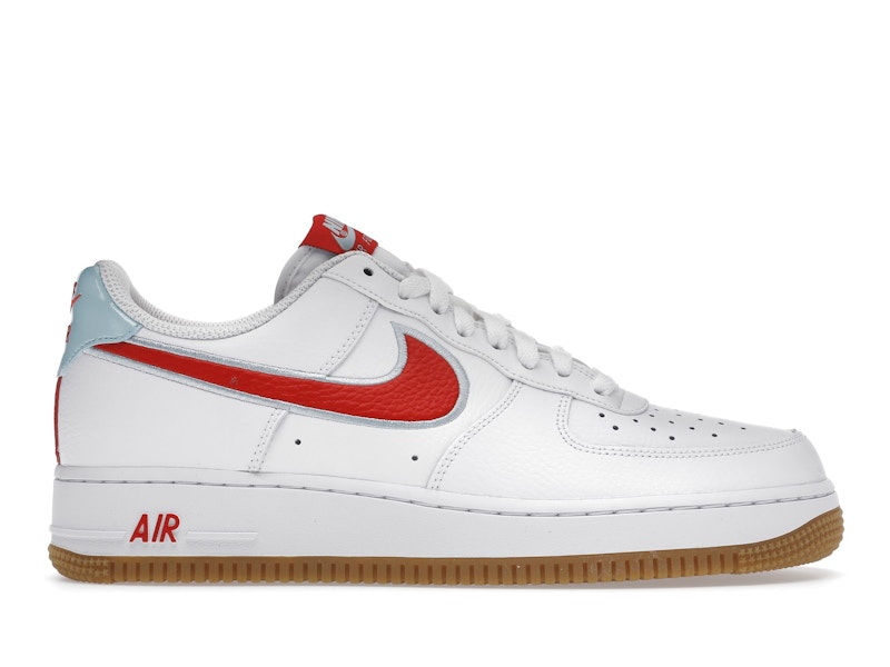 Air force 1 top red and white blue