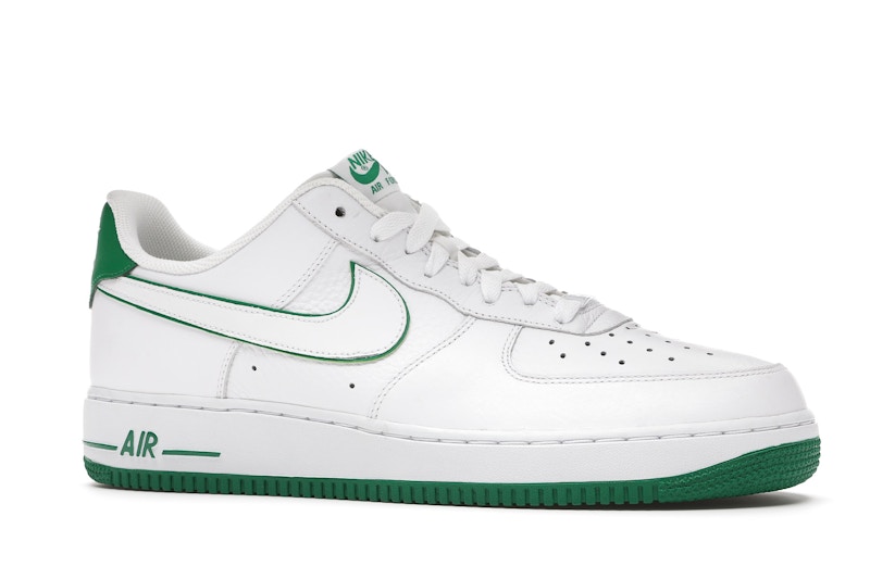 Air force 1 white with green tick clearance