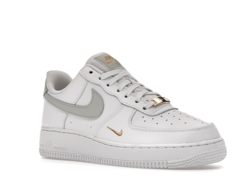 Nike air force white gray gold clearance