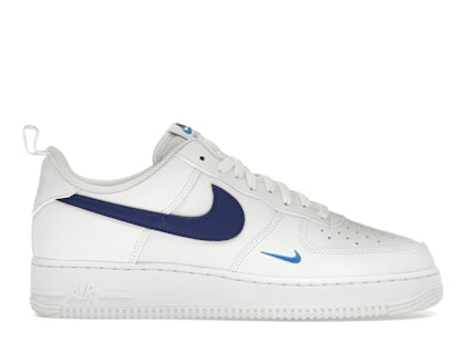 Nike Air Force Low White Light Photo Blue Deep Royal Blue Men's