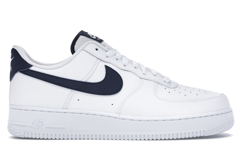Nike Air Force Low White Midnight Navy (2020) Men's CJ1607-100