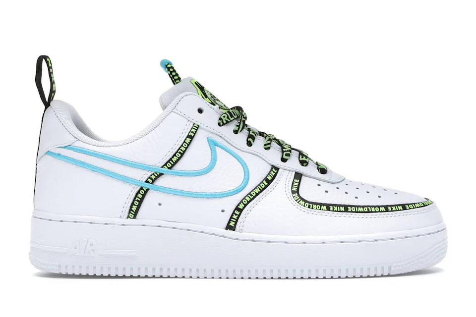 Nike air force 1 white blue volt Outlet