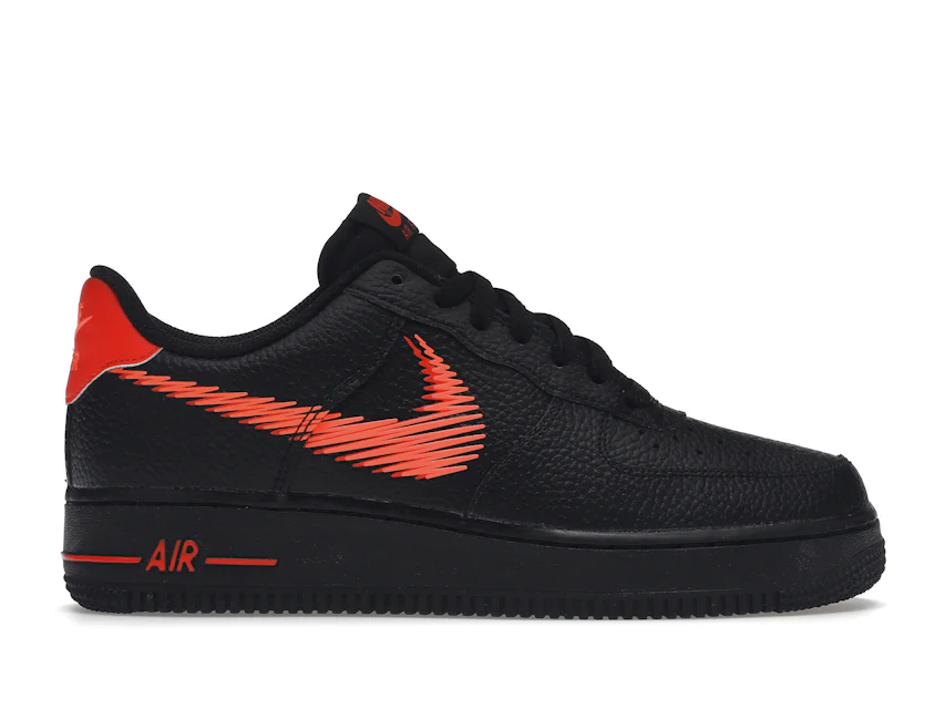Nike Air Force 1 Low Zig Zag Black Orange 0