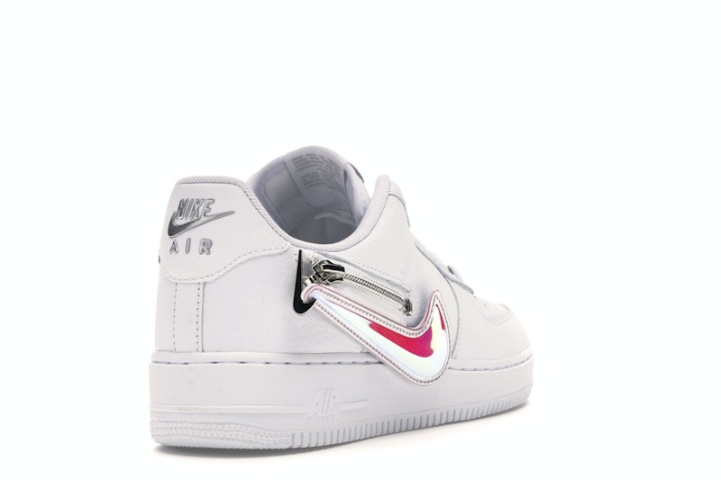 nike air force 1 low zip swoosh white