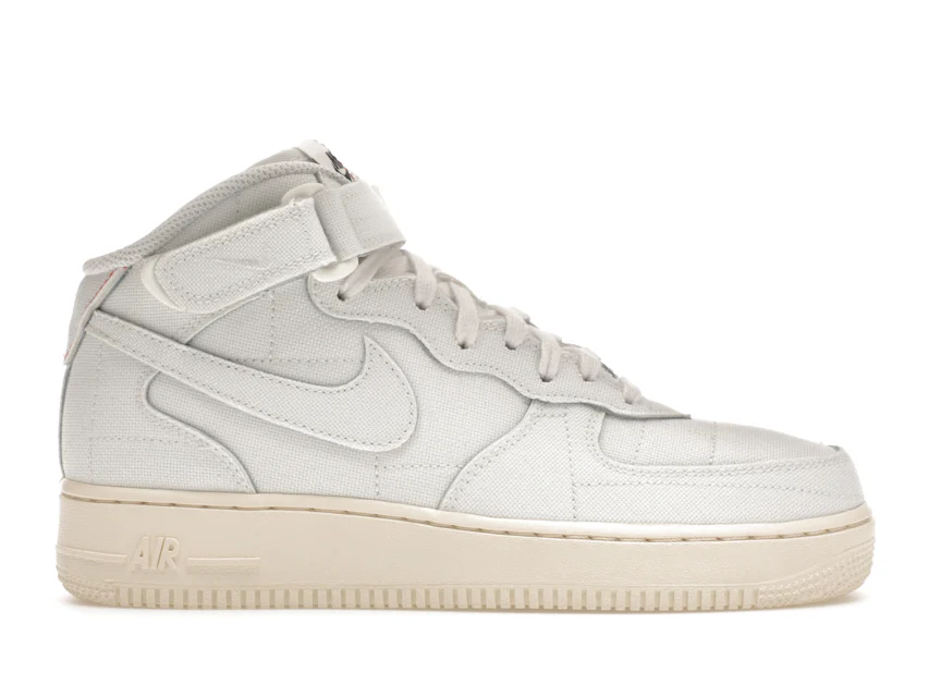 Nike Air Force 1 Mid '07 Summit White Canvas (Women's) 0