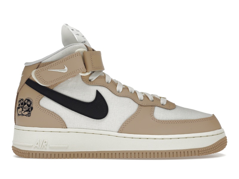 Nike air force 1 mid beige clearance