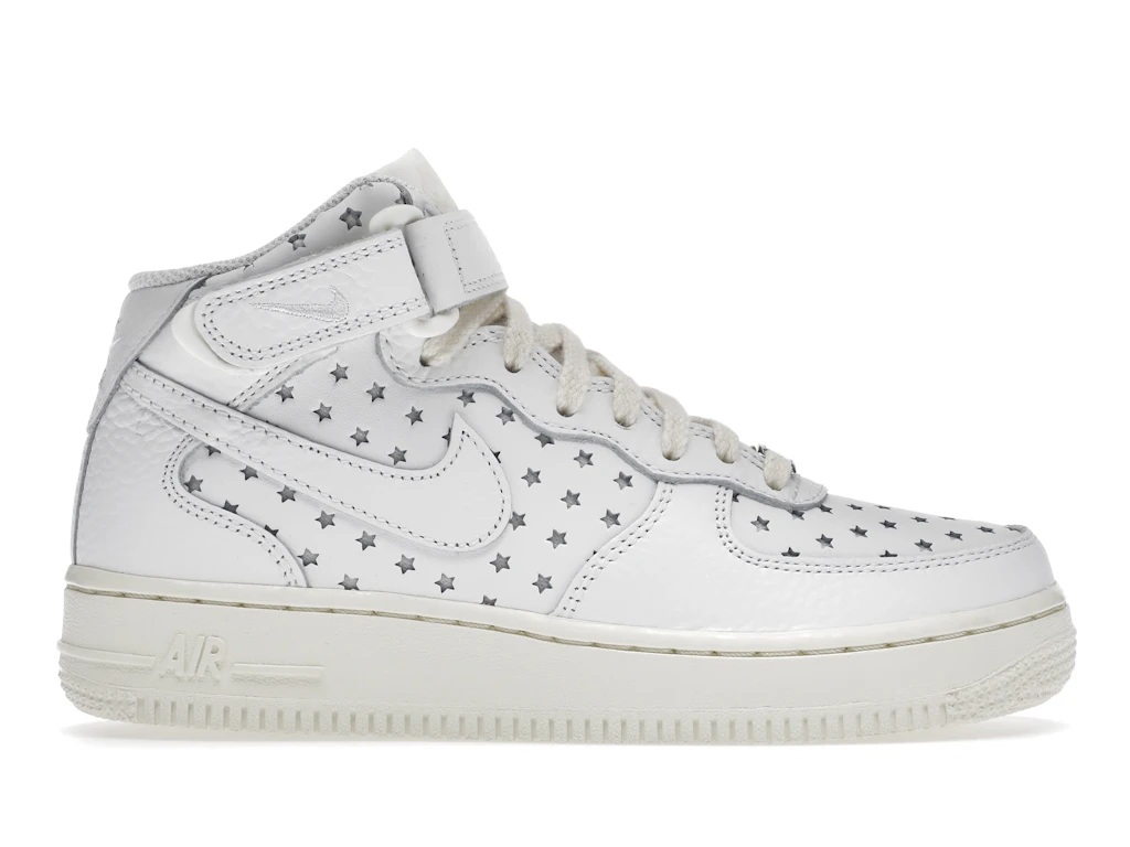 Nike Air Force 1 Mid Cut Out Stars Summit White (Women's) 0