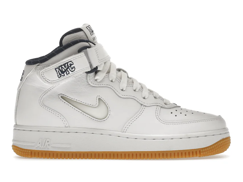 Nike Air Force 1 Mid QS Jewel NYC White Midnight Navy 0
