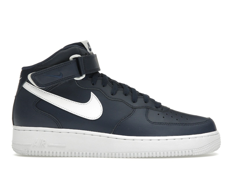 Nike Air Force 1 Mid Midnight Navy White Men's - 315123-407 - US Nike Air Force 1 Mid Midnight Navy White Men's - 315123-407 - US