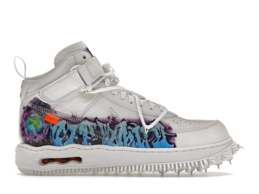 The Off-White x Nike Air Force 1 Mid “Graffiti” Is Up For Grabs - Fastsole