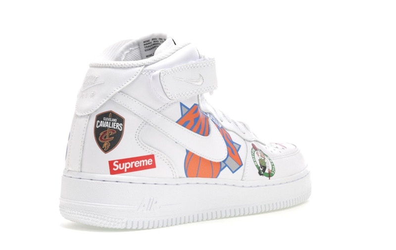 Nike Air Force 1 Mid Supreme NBA White Nike Air Force 1 Mid Supreme NBA White