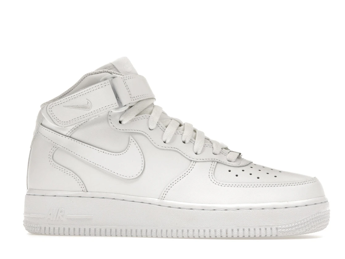 Nike Air Force 1 Mid Triple White (Women's)