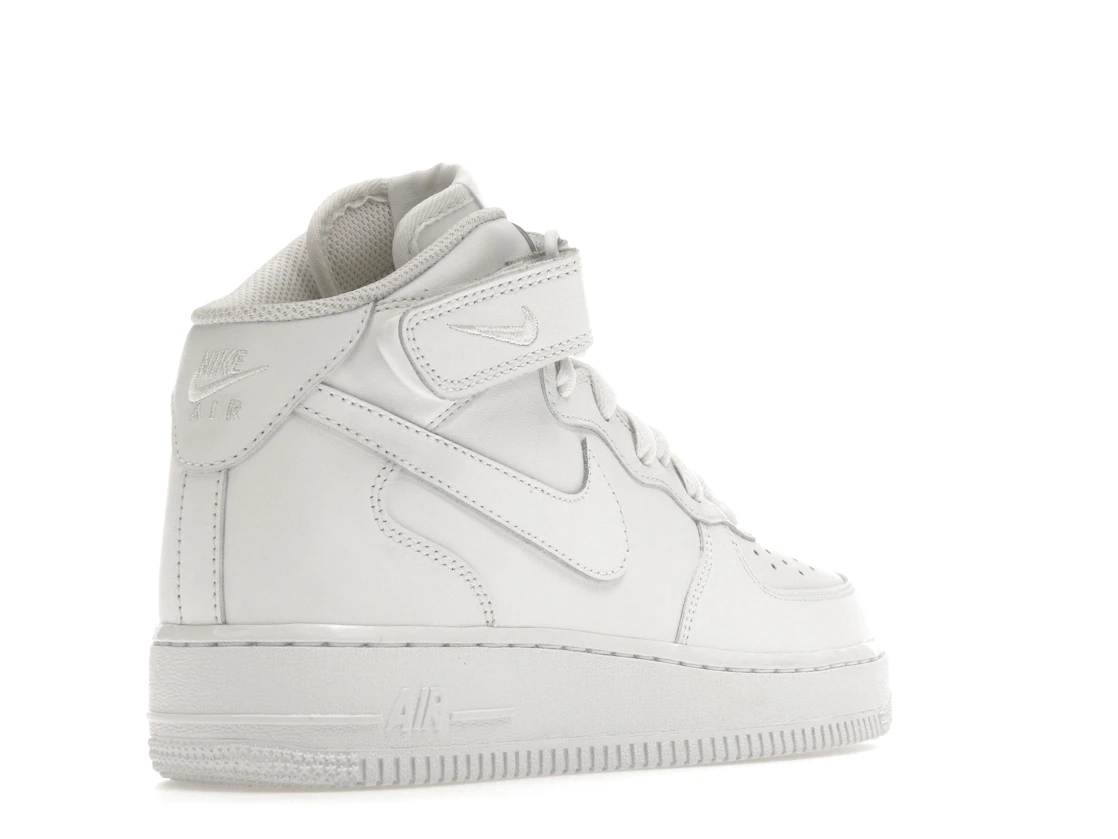 Nike Air Force 1 Mid Triple White (Women's)
