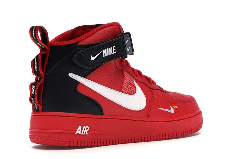 Nike Air Force 1 Mid Utility University Red - 804609-605 Nike Air Force 1 Mid Utility University Red - 804609-605
