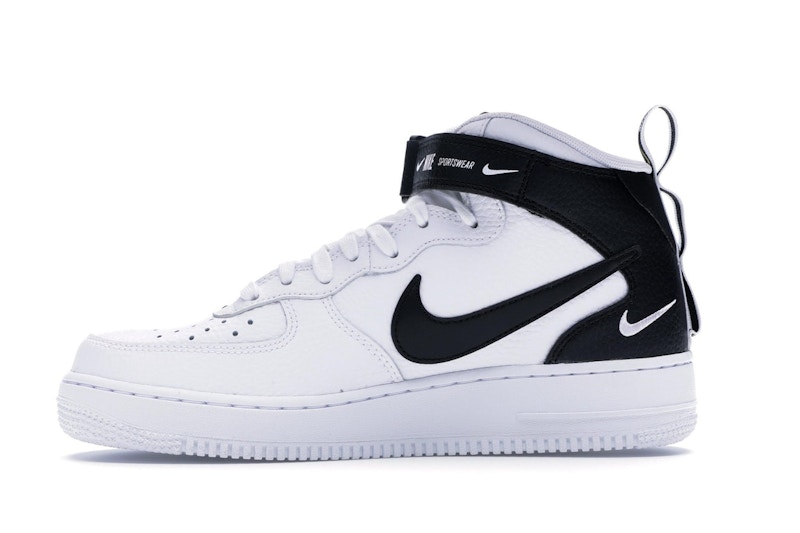 Nike air force 1 utility mid black and white