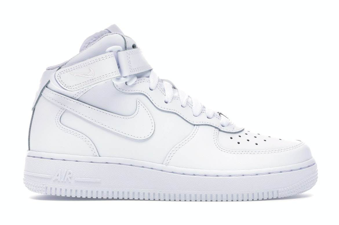 Nike Air Force 1 Mid White (GS) Kids' - 314195-113/314195-112 - US