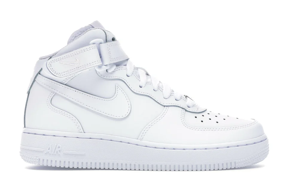 Nike Air Force 1 Mid White (GS) 0