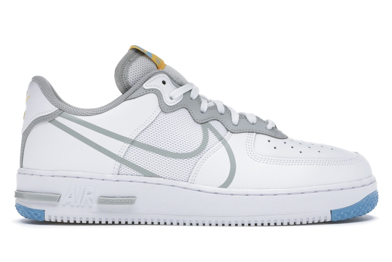 Nike Air Force 1 React Light Smoke Grey Men s CT1020 100 US