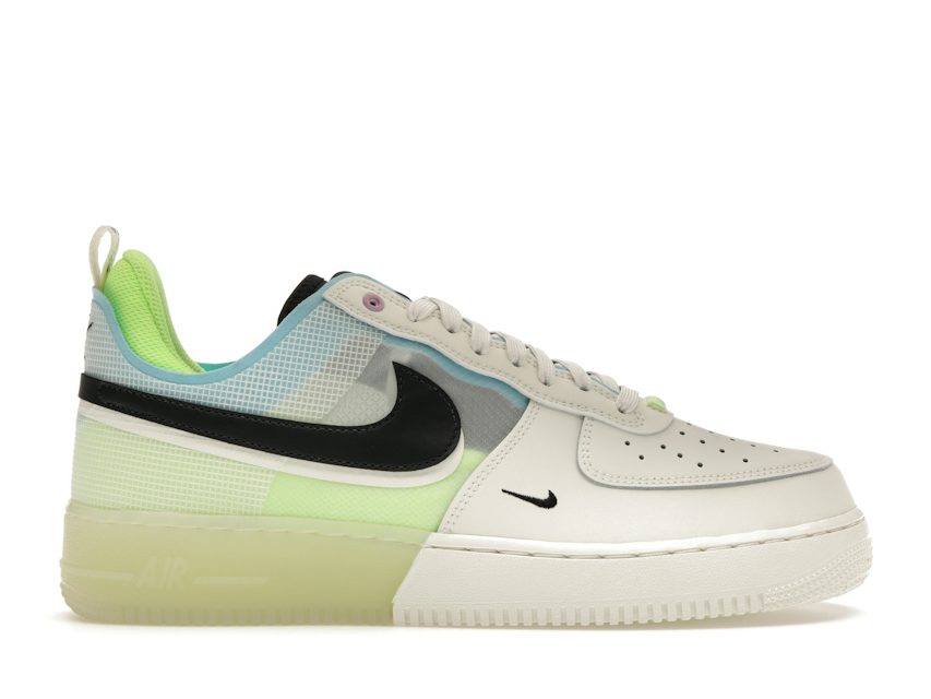 Black And Ghost Green Cover This Nike Air Force 1 Mid React