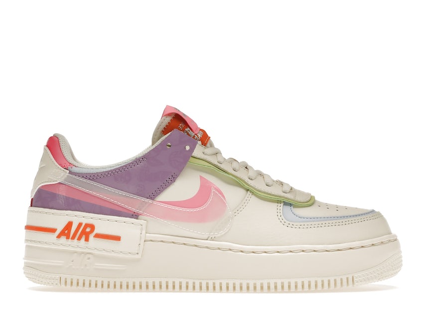 Nike Af1 Shadow Womens Shoes Size 7, Color: Off-White/Multi