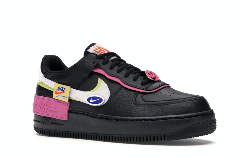 Nike Air Force 1 Shadow Removable Patches Black Pink (W) Nike Air Force 1 Shadow Removable Patches Black Pink (W)