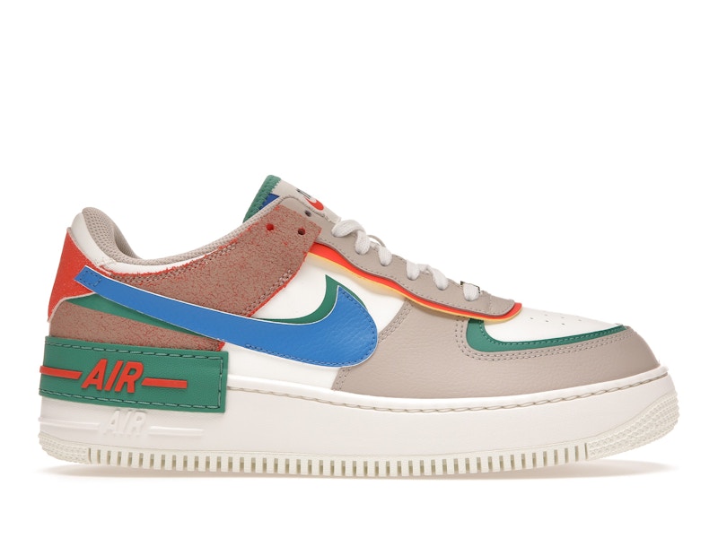 Nike Air Force 1 Low Shadow Sail Signal Blue Green Women s CI0919 109 US