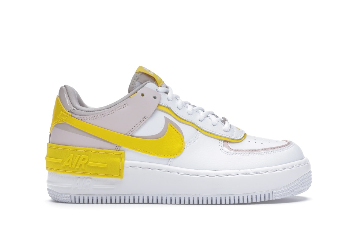 Nike Air Force 1 Shadow White Barely Rose Speed Yellow (W)
