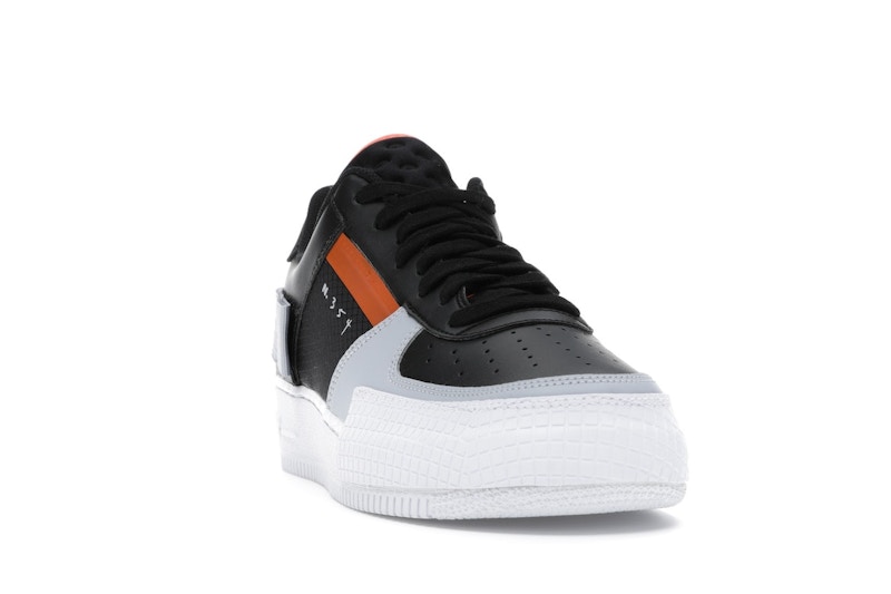 nike air force 1 type black crimson