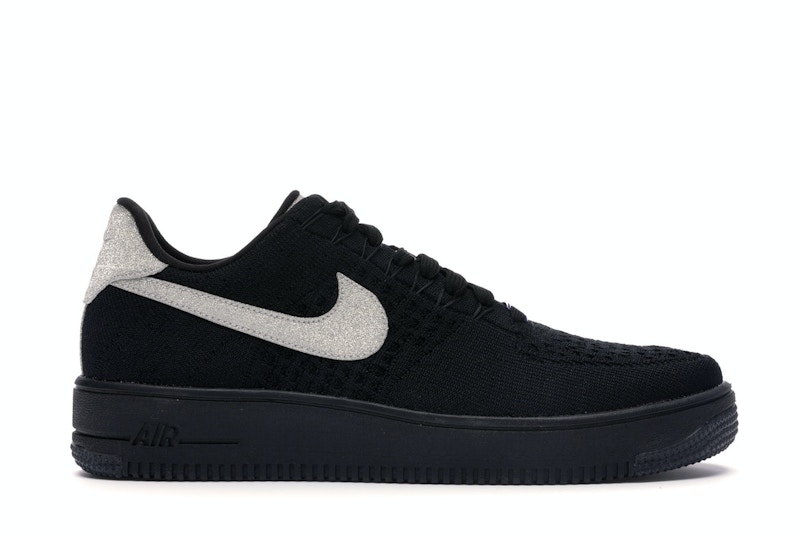 Nike air force sale 1 flyknit mens silver