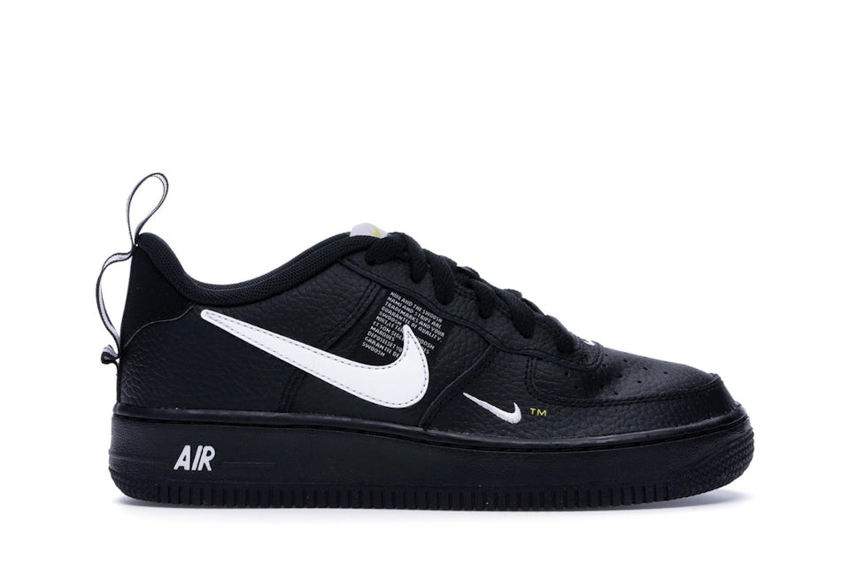 Nike Air Force 1 '07 LV8 Utility Men's Shoe, White/Black, 9.5