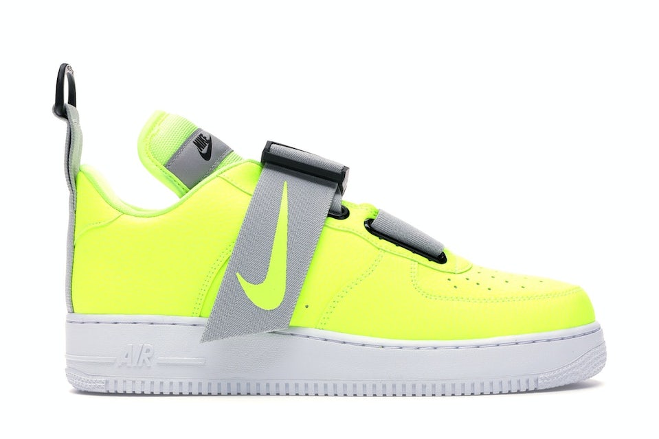 Nike Air Force 1 ‘07 LV8 Utility Volt Overbranding Size 12 Sneakers  AJ7747-700