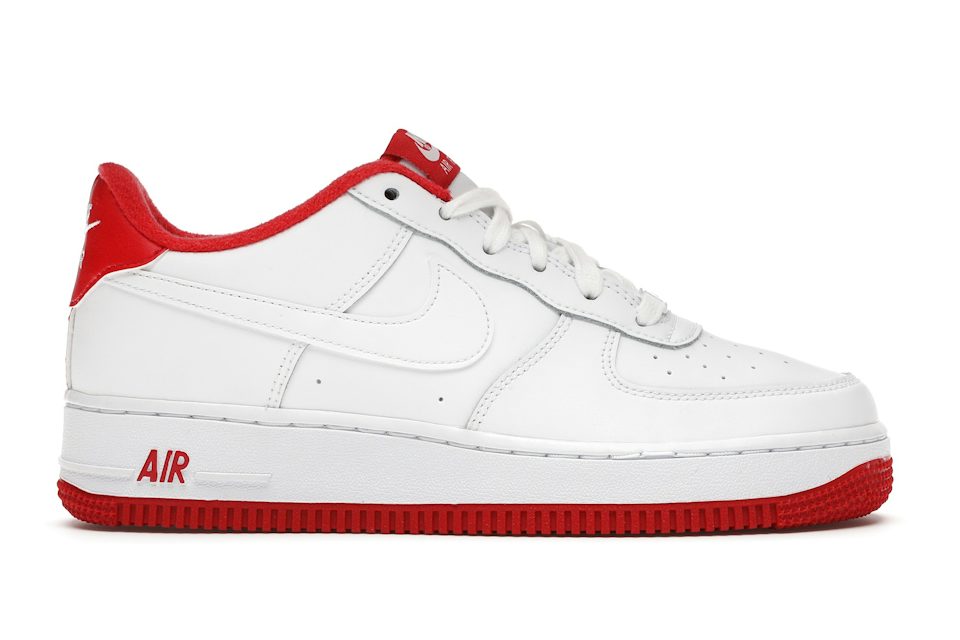 GS) Nike Air Force 1 'White University Red Swoosh' CZ4203-100