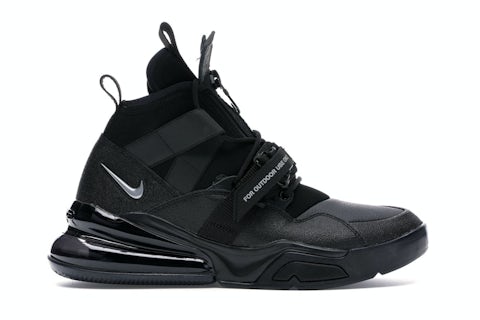 Nike Air Force 270 Utility Black Metallic Silver Men's AQ0572