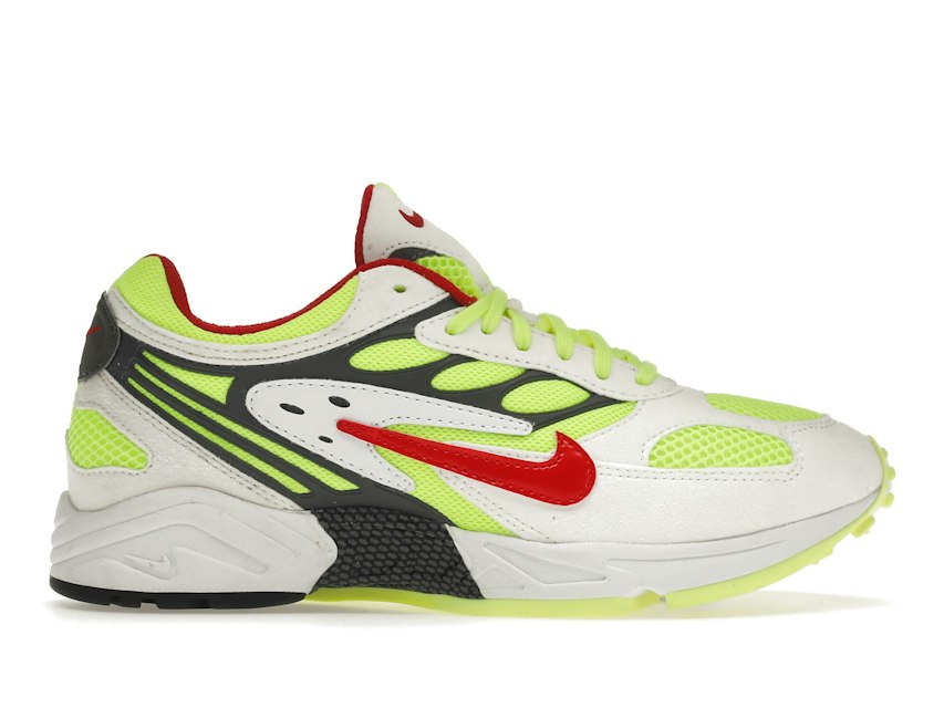 Nike Air Ghost Racer White Atom Red Neon Yellow Men's AT5410-100 US