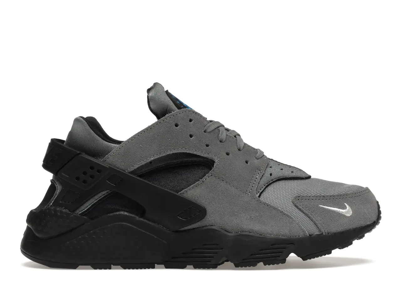 Nike Air Huarache Grey Suede Laser Blue Men's - DO6708-001 - US