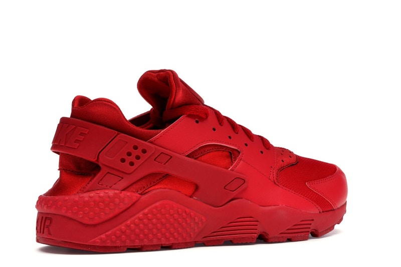 All red nike huarache mens