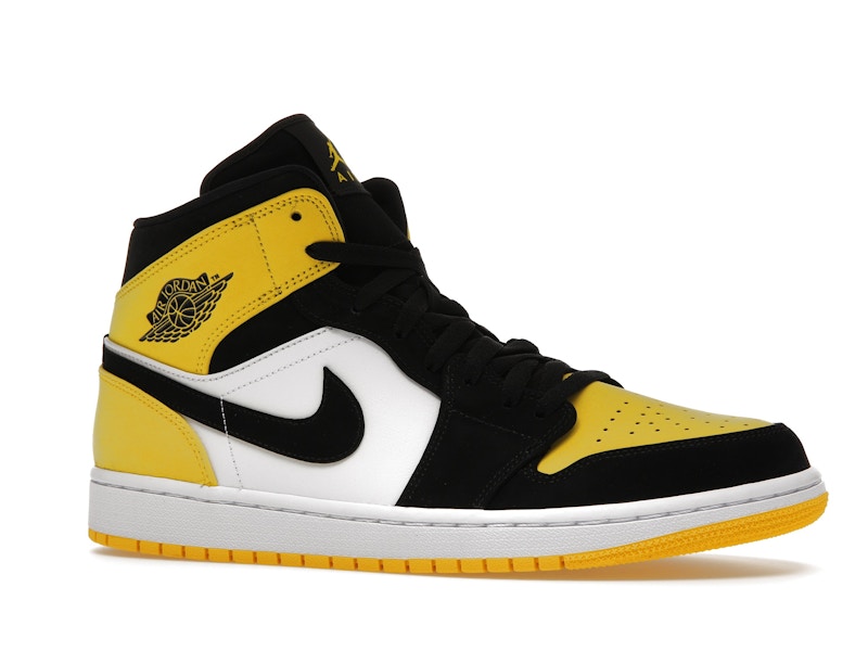 Air Jordan 1 Mid Yellow Toe Black