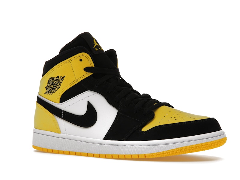 Air Jordan 1 Mid Yellow Toe Black Air Jordan 1 Mid Yellow Toe Black