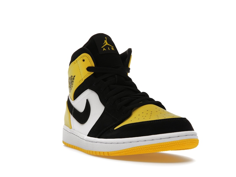 Air Jordan 1 Mid Yellow Toe Black