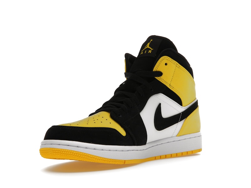Air Jordan 1 Mid Yellow Toe Black - 852542-071 Air Jordan 1 Mid Yellow Toe Black - 852542-071