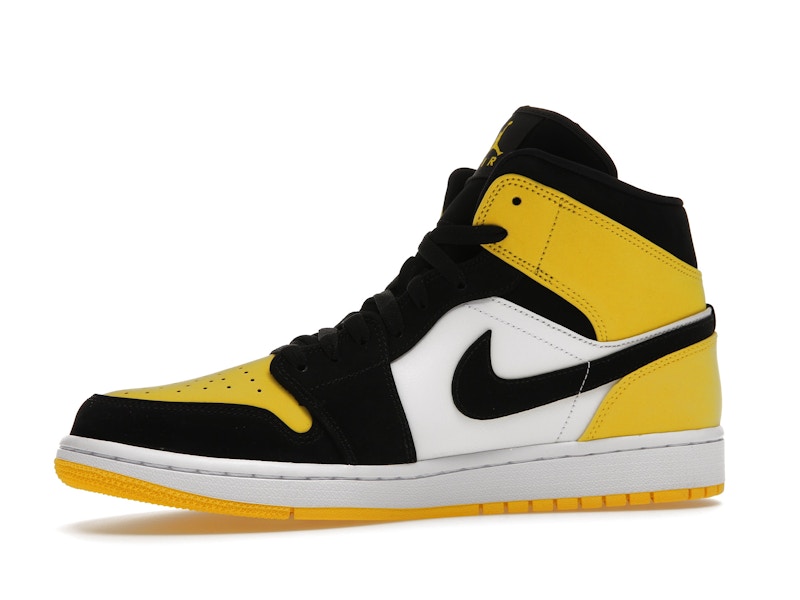 Air Jordan 1 Mid Yellow Toe Black - 852542-071 Air Jordan 1 Mid Yellow Toe Black - 852542-071