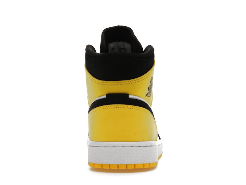 air jordan 1 mid yellow toe black footlocker