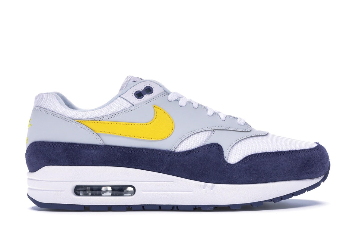 white blue and yellow air max