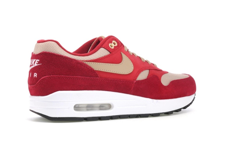 Nike air max 1 red and black Clearance