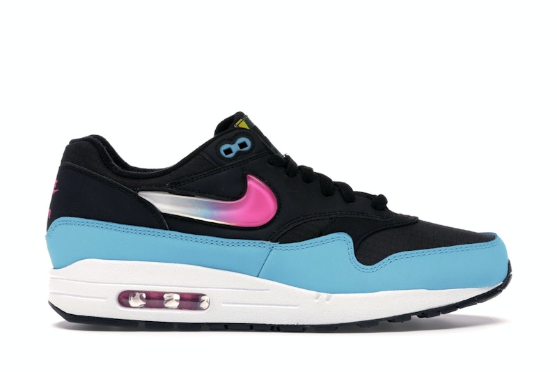 Nike Air Max 1 Jelly Swoosh Black Fuchsia Blue Fury Men s CI2450