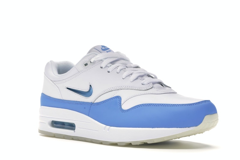Nike air max 1 blue and white Clearance