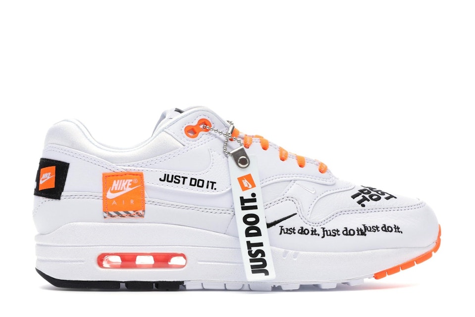 Nike Air Max 1 Just Do It White (Women's) - 917691-100 -