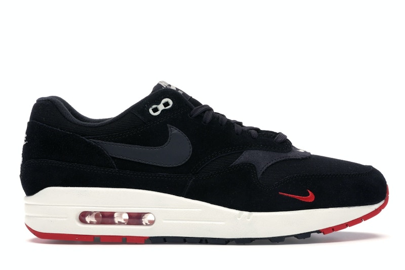 Air max 1 mini swoosh bred on sale